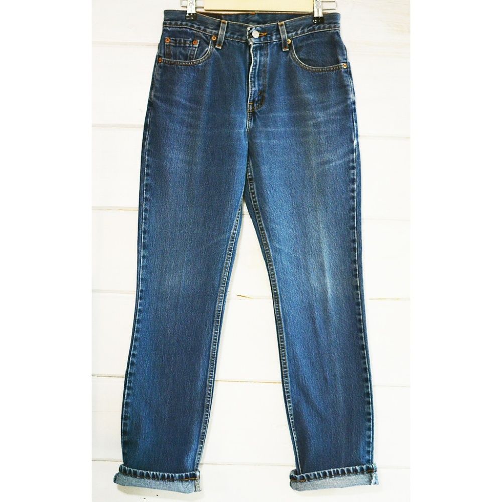 Levi's 505 Vintage High Waist Slim Fit Mom Jeans